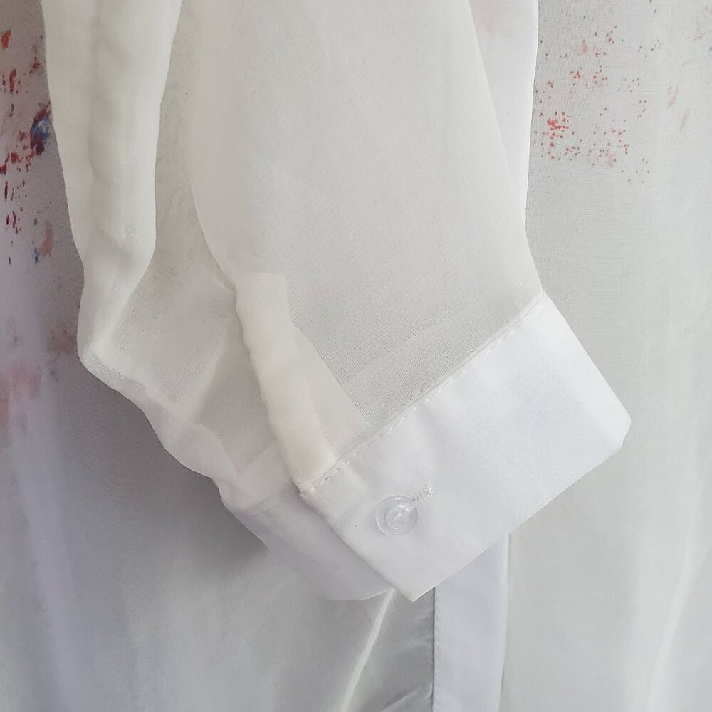 Sheer Floral Button Up for Spring - Picture 5 of 5